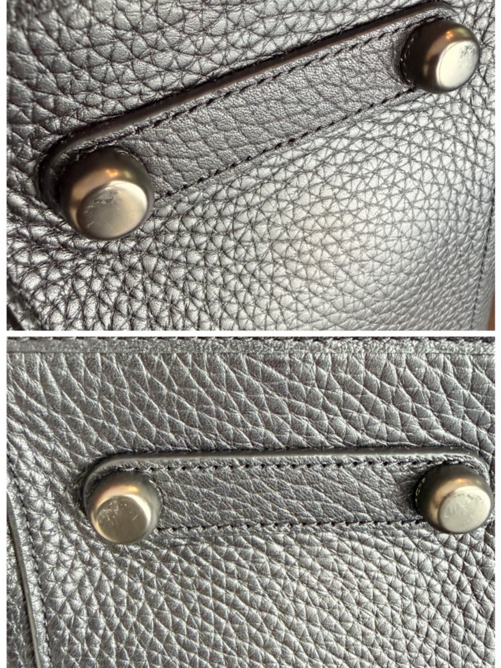 Coach Rogue 30 Floral Leather Sequin Bag Black & Oxblood Style 35613 - Picture 15 of 16